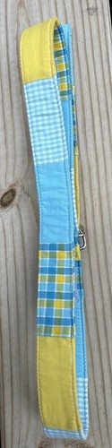 Lilly Pulitzer Woman’s Cotton Belt Size M Yellow, Blue, White Plaid Check VTG - Picture 11 of 11