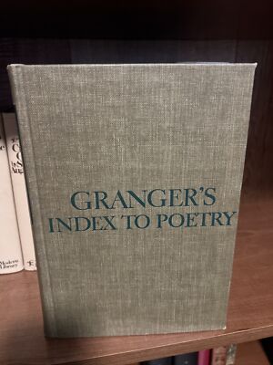 Grangers Index to Poetry 9e, Hazen, F