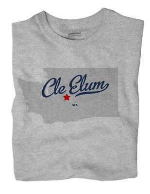 Cle Elum Washington WA T-Shirt MAP