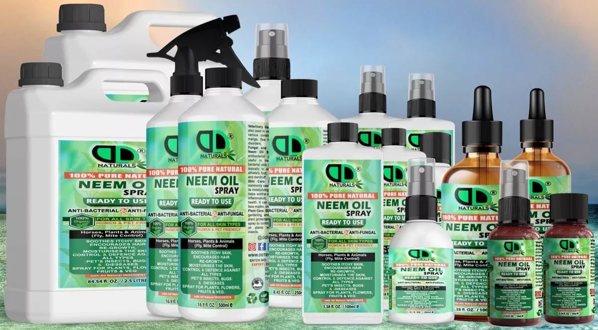 Neem Oil Spray Ready to Use for Horses Plants Animals Fly Mite Control Skin