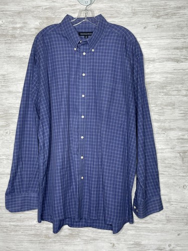 Hathaway Shirt Mens 2XL Blue Long 