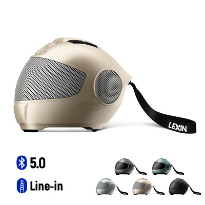 Portable Speaker Bluetooth 5.0 Helmet Style Stereo TWS Handsfree LEXIN Model S