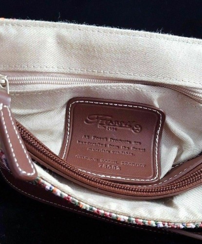 FOSSIL HOBO BAG WOVEN LEATHER 1954, #75082 AP MULTICOLORED - Picture 10 of 11