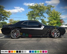 2x Seitenstreifen Wrap Aufkleber Sticker Kit f&uuml;r Dodge Challenger SRT Demon 2008 - 2019