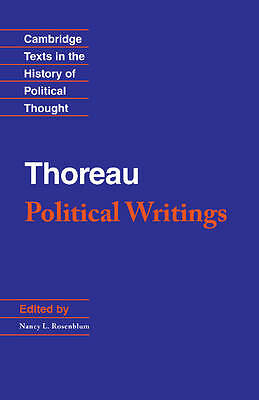 Thoreau: Political Writings Thoreau Rosenblum Hardback 9780521470902