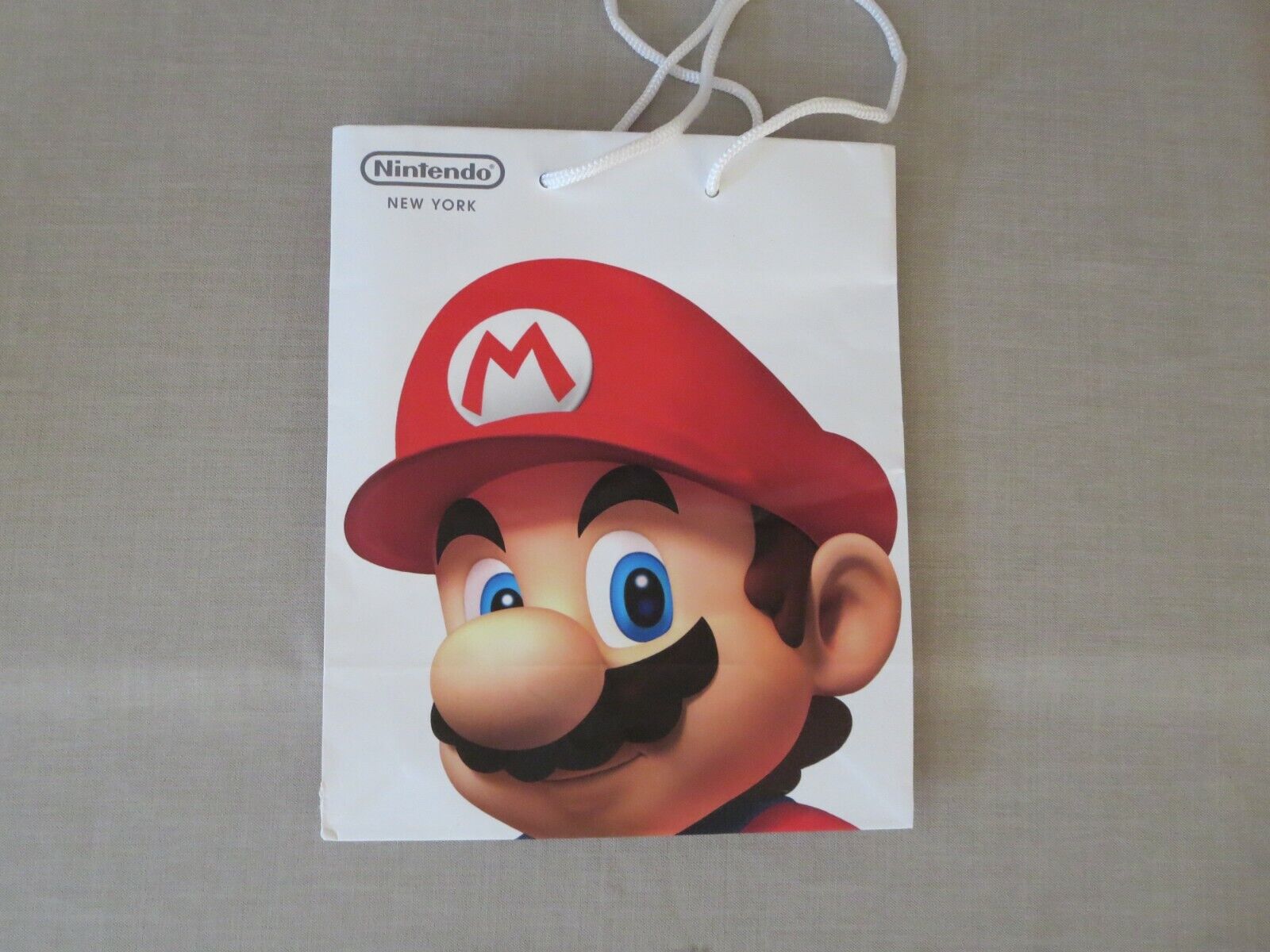 Rare Nintendo Store New York White Shopping Gift Tote Bag New York