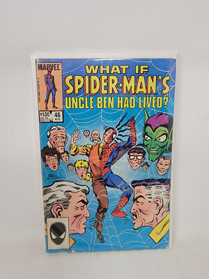 WHAT IF? #46 1984 Marvel 3.0 Ron Frenz Cover Art Spider-man Uncle Ben *