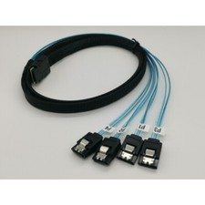 2x Mini SAS Cable Mini-SAS SFF-8087 to SATA Forward Breakout Internal HBA RAID