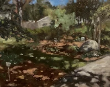 Garden Shadows - Original Oil Painting