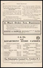 1913 Philadelphia Caramel Co. Camden New Jersey 5 & 10¢ Candies Vintage Print Ad