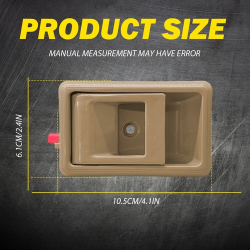 Pair Beige Interior Door Handle US For Toyota Coralla 1988-1993 Tercel 1987-1990 - Foto 4 di 15