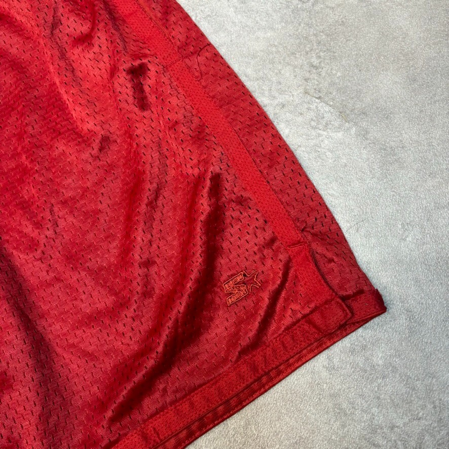 Starter Shorts Mens Y2K Vintage Summer Gym Running Bottoms, Red, Small image 3