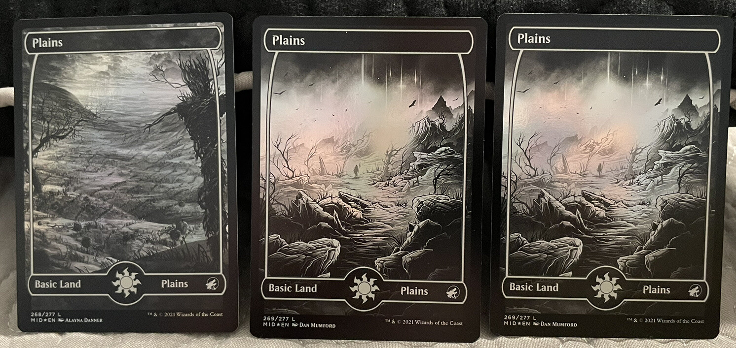 Eternal Night Basic Plains X3 FOIL Innistrad Midnight Hunt LP MTG | eBay