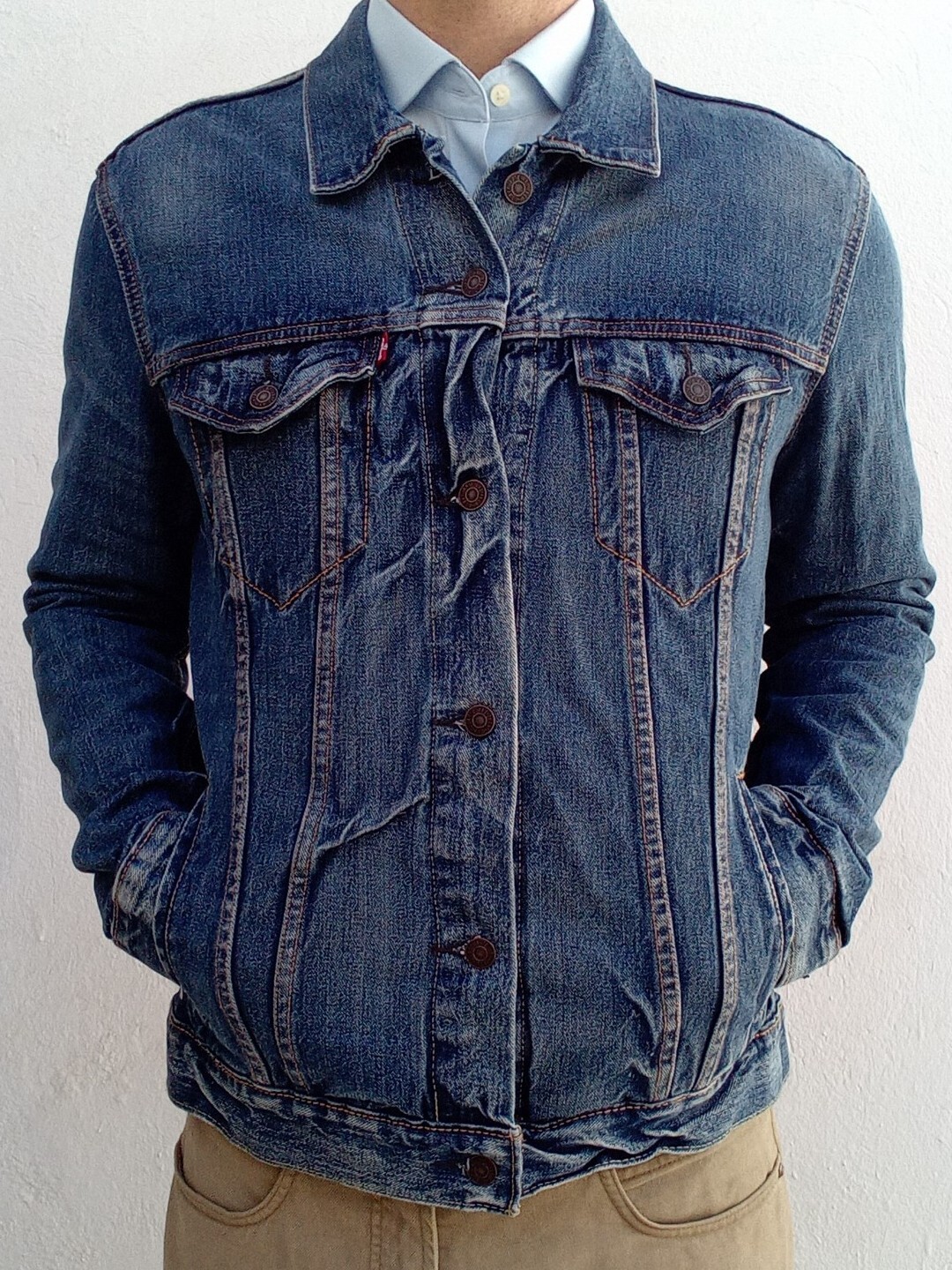 Levi's Strauss Men's Blue Denim Jacket Size 40 UK Vintage RRP £200 image 3