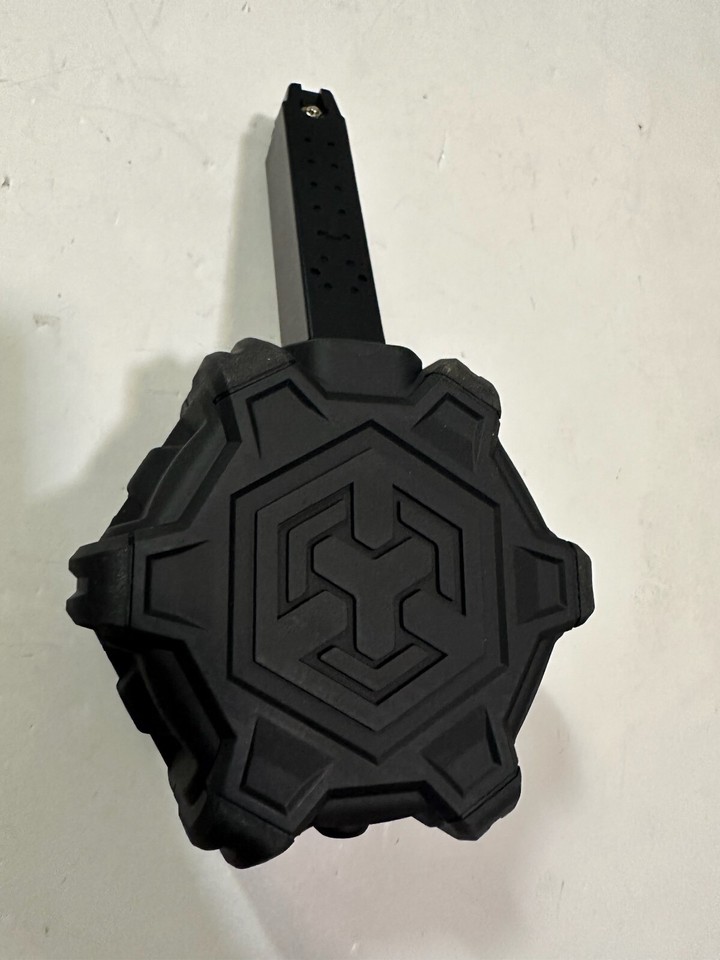 Airsoft Green Gas Hi Capa Drum Mag AW Custom Used for Parts Repair