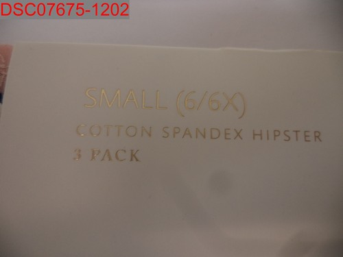 Jessica Simpson Girls Desert Flower 3 Pack Cotton Hipster Panties, Size 6/6X - Picture 3 of 6