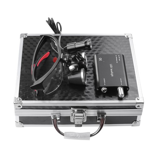 Faro dental 5W LED + 3,5X lupas quirúrgicas + clip metálico extra DY-409 - Imagen 12 de 12
