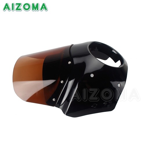 ABS Gloss Black Headlight Fairing w/11" Windshield For Harley Low Rider S FXLRS - Picture 9 of 9
