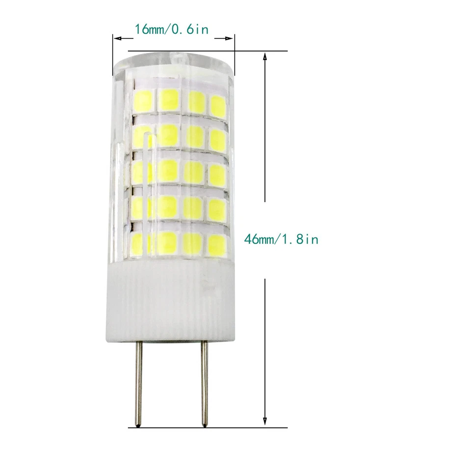 10pcs G8 G8.5 Led Light Bulb 5W 64-2835 SMD Lamp 110V/220V/12V Ceramics Light - Image 4 of 4
