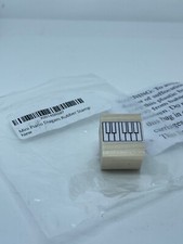 Ink Pad and Mini Piano / Keyboard Diagam Rubber Stamp - Great for piano teachers