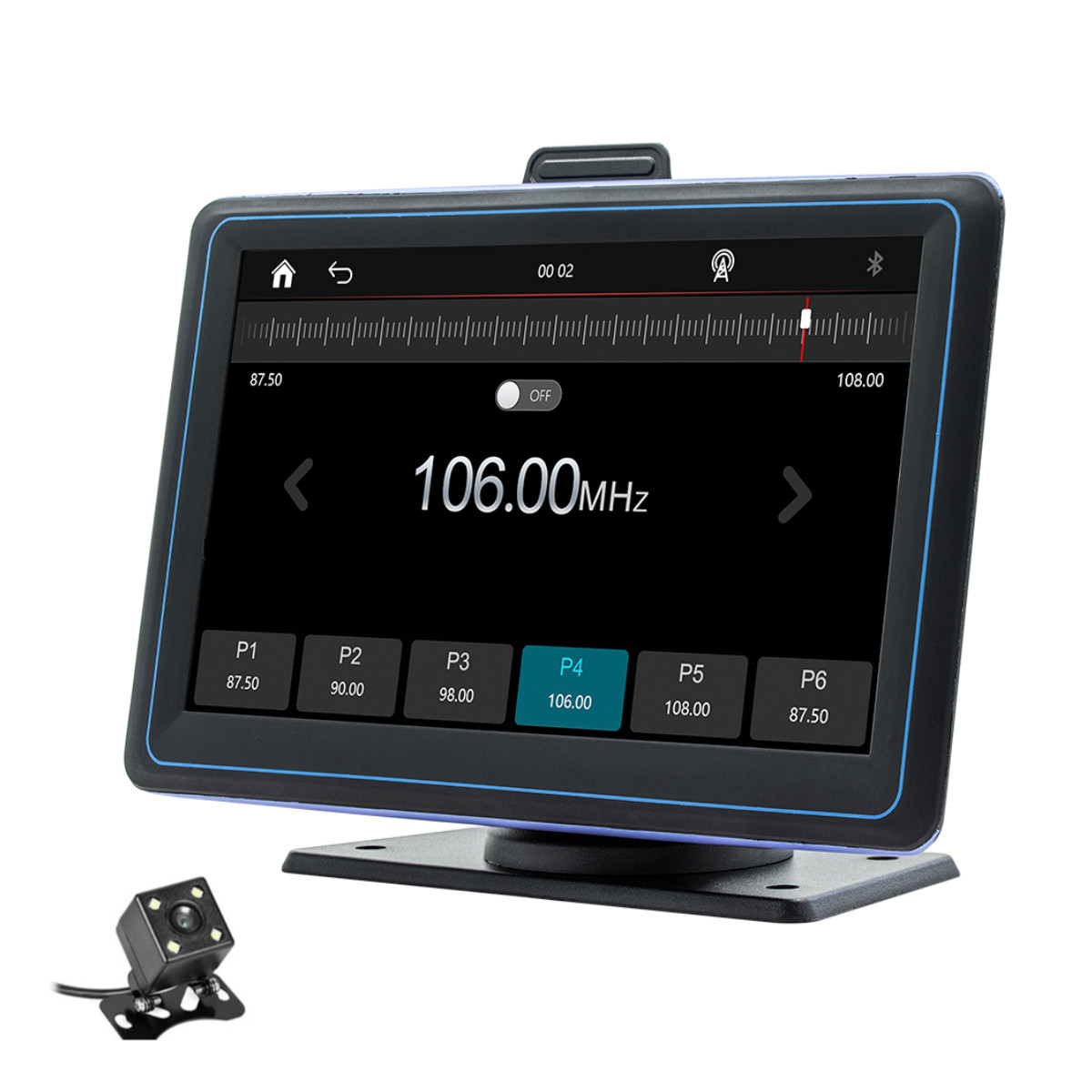 Radio Car Stereo Touch Screen MP5 Player Bluetooth FM AUX TF USB W/Free  Camera