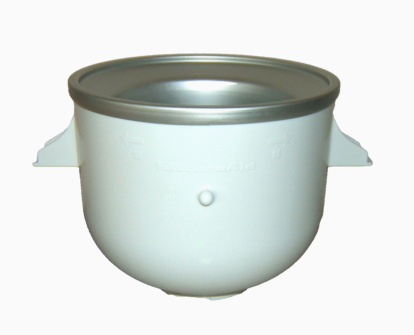 KitchenAid Ice Cream Maker Replacement Bowl 9707962 White Attachment  -image