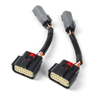 2Pcs Halogen To LED Taillight Converter Tail Light Conversion Harness w/o Bliss