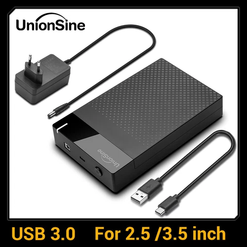2.5 3.5 Inch SATA to USB 3.0 Tool Free External Hard Drive SSD Enclosure UASP