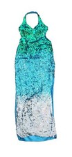 Tiffany Designs Dress Prom Formal Sz 4 Mermaid Sequins 100 Silk Please Read