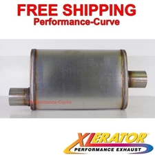 Xlerator Performance Muffler Stainless Steel 2.5" O/C 4x9 Oval - XS1226