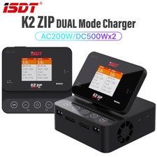 ISDT K2 ZIP Caricabatteria intelligente doppia modalità AC200W/DC500W 35A Lipo Balance Charger