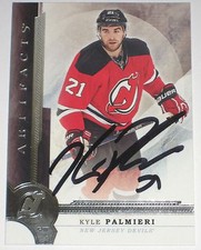 KYLE PALMIERI SIGNED 16-17 UPPER DECK ARTIFACTS DEVILS CARD AUTOGRAPH AUTO!!