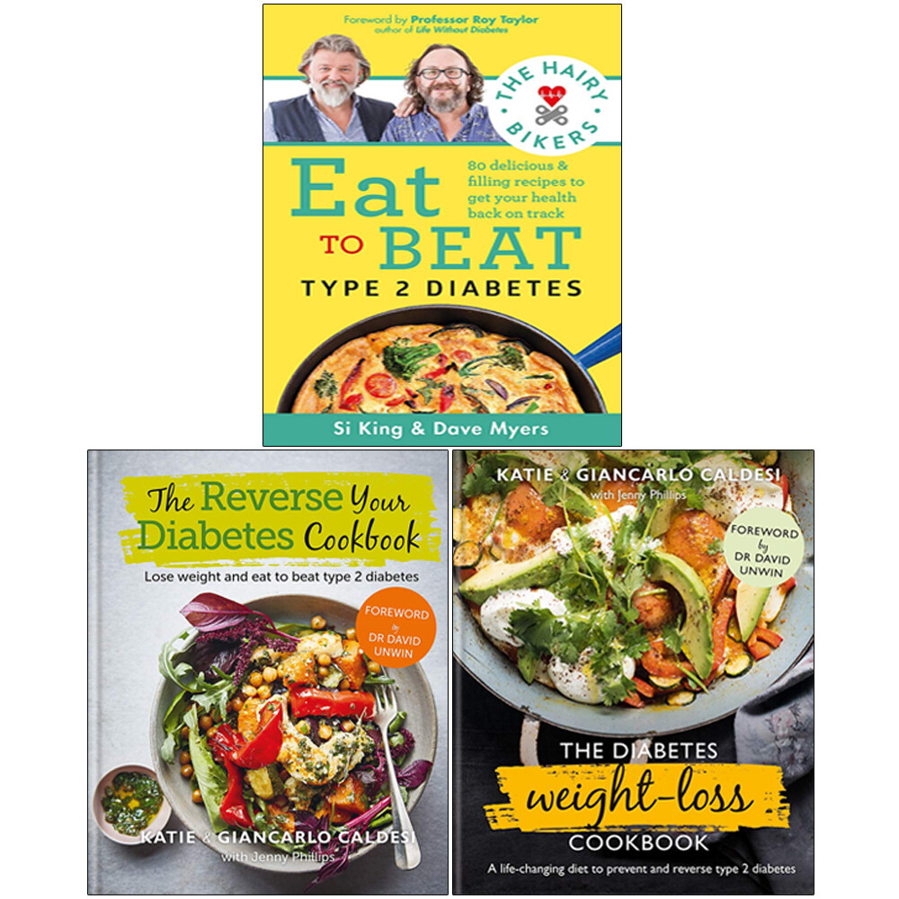 Eat to Beat,Reverse Your Diabetes Cookbook,Diabetes Weight 3 Books Collection