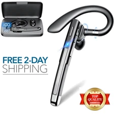 Trucker Wireless Mic Blue Parrot Bluetooth Noise Cancelling Headset Earpiece New