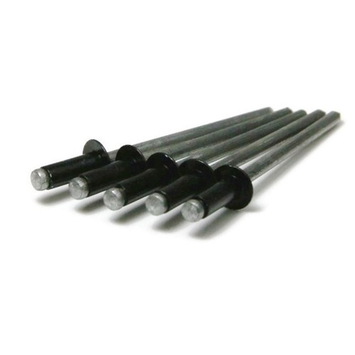 Aluminum Pop Rivets #4-4, 1/8" x 1/4" Grip Black Blind Rivet Bulk Box 10,000pcs - Picture 3 of 3