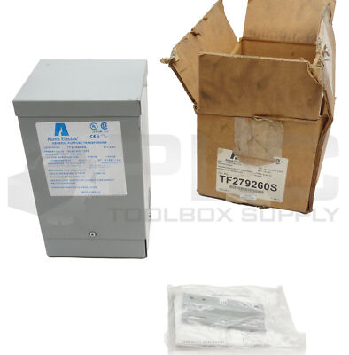 NEW ACME ELECTRIC TF279260S GENERAL PURPOSE TRANSFORMER 190-480V 50/60HZ 1 PH