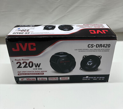 JVC 440W GESAMT 4 ZOLL 10cm 2-WEGE AUTO/VAN TÜR/REGAL KOAXIAL LAUTSPRECHER PAAR #OP
