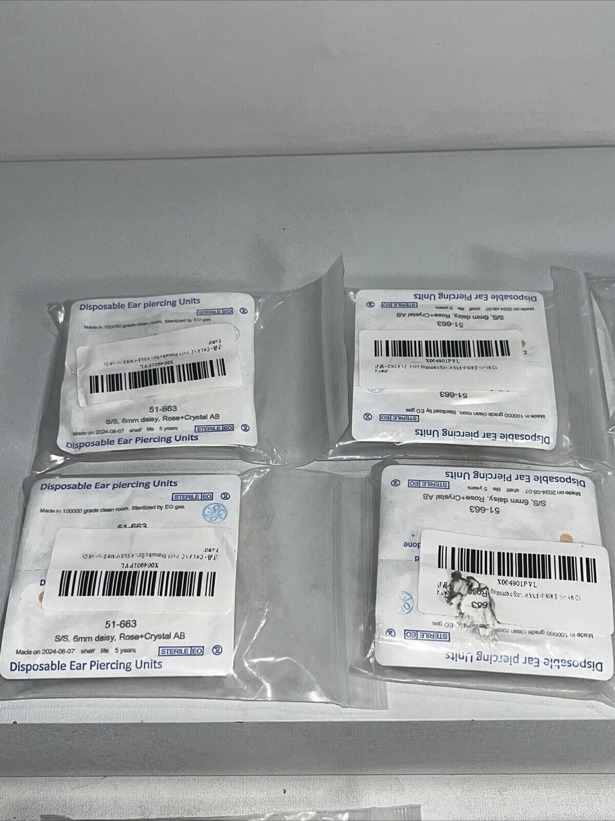 11 Sets Disposable Ear Piercing Units Sealed 106m, 14mm image 2