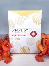 Retail $76 Shiseido 3PC Daily Sun Protection Skincare Set Cleanse Target Protect