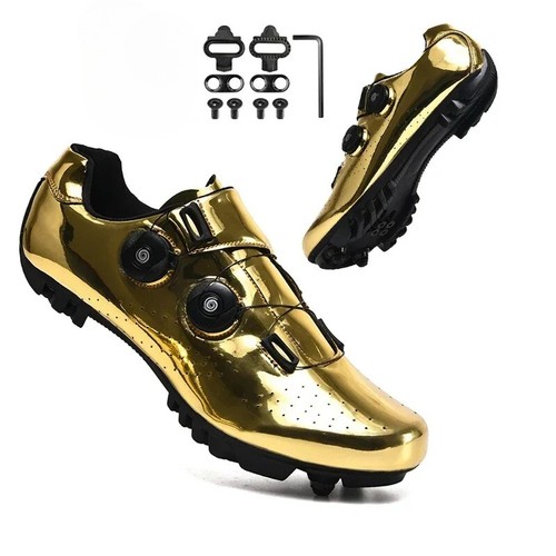 Men's Road Racing Bicycle Shoes Mountain Cycling Speed Flat Sneakers with SPD-SL - Picture 25 of 36