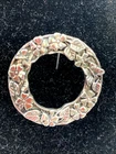 Vintage Masj Pewter Floral Garland Brooch - Dated 1995 VGC
