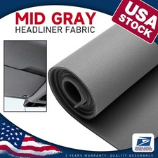 Gray Flat Knit Headliner Fabric with Foam Backing for Car Ceiling Fabric Repair