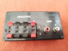 Rare Passive RCA Stereo Amp Out To Double Spring Connect Stereo Speaker Switch
