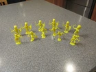 VINTAGE MARX FORT APACHE PLAYSET YELLOW WAXY INDIANS