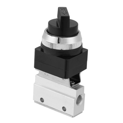 1pc MOV-01 2-Position 2-Wege G1/8 Handsteuerung Luft Pneumatisches Mechanis AK