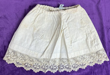 Antique Victorian Petticoat Fine Lace Cotton 1880 - 1900
