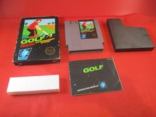 Golf Nintendo NES COMPLETE w/ Black Box manual game WORKS E