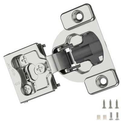 10 Pieces 1/4'' Small Overlay Concealed Face Frame Hinges, 105° Open Angle 4 L...
