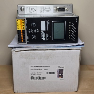 Bihl Wiedemann BWU1891 AS-i 3.0 PROFIBUS Gateway Stainless Steel 1-Master 17593