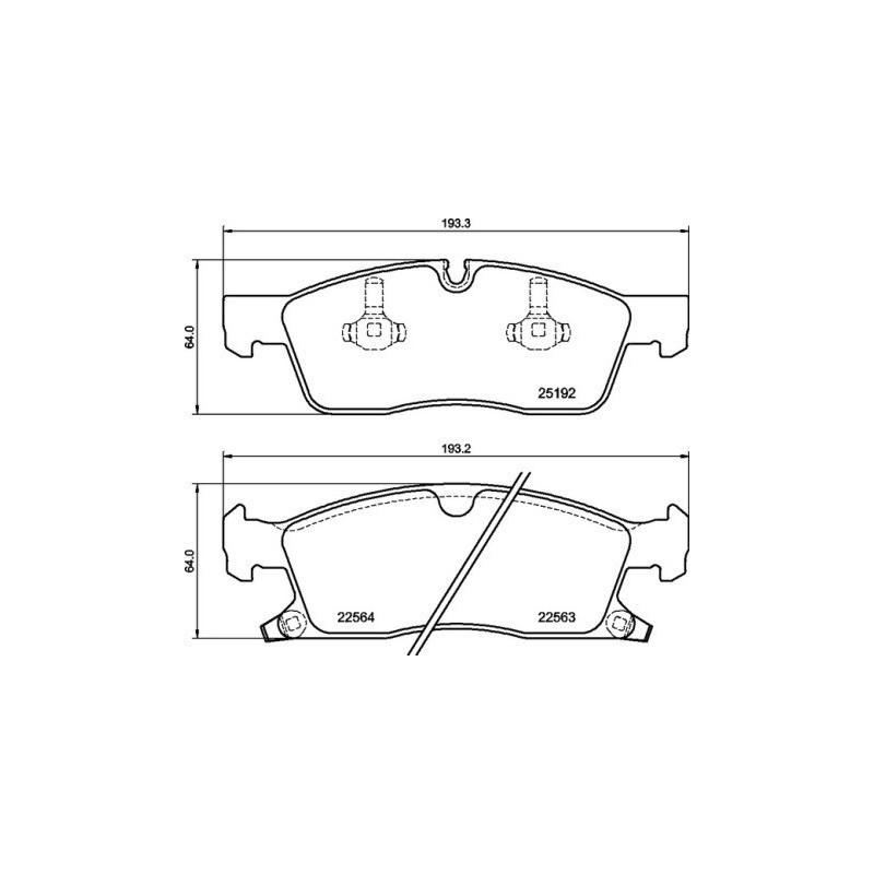 BREMBO P 37 027 Brake Pads Set Front for